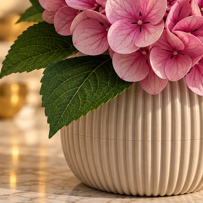 20 cm Pembe Premium Yapay Ortanca Aranjmanı