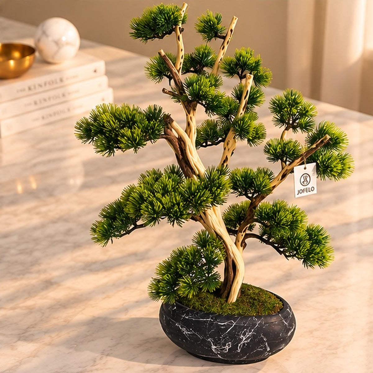 70 cm Premium Yapay Bonsai Ağacı – Seramik Saksılı