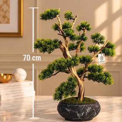 70 cm Premium Yapay Bonsai Ağacı – Seramik Saksılı