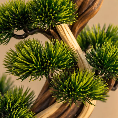 60 cm Premium Yapay Bonsai Ağacı – Seramik Saksılı