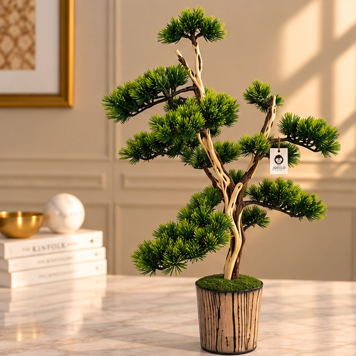 70 cm Premium Yapay Bonsai Ağacı – Seramik Saksılı