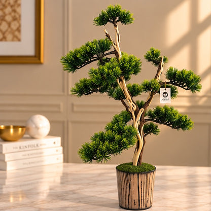 70 cm Premium Yapay Bonsai Ağacı – Seramik Saksılı