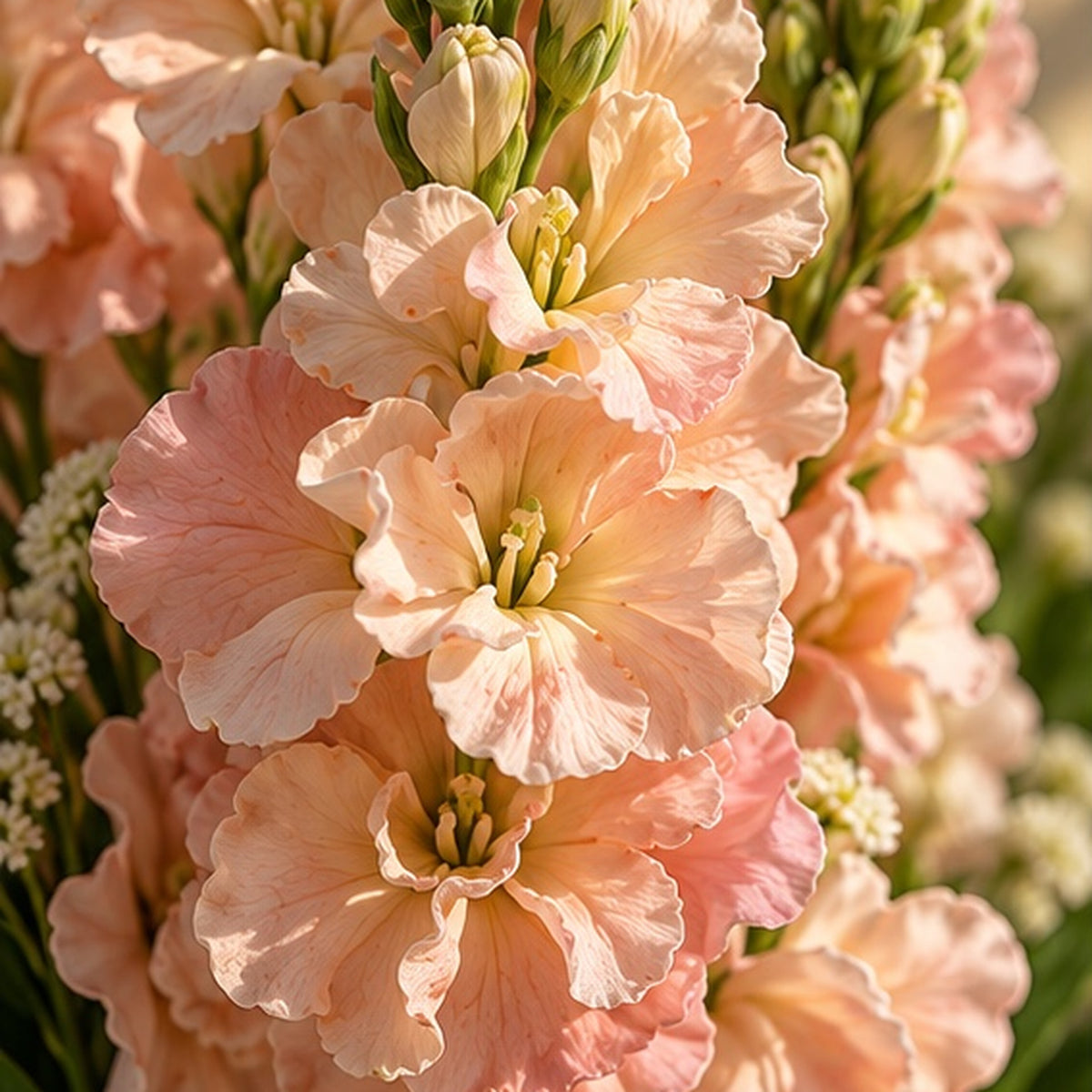 40 cm Pudra Pembe Premium Yapay Sümbül Aranjmanı