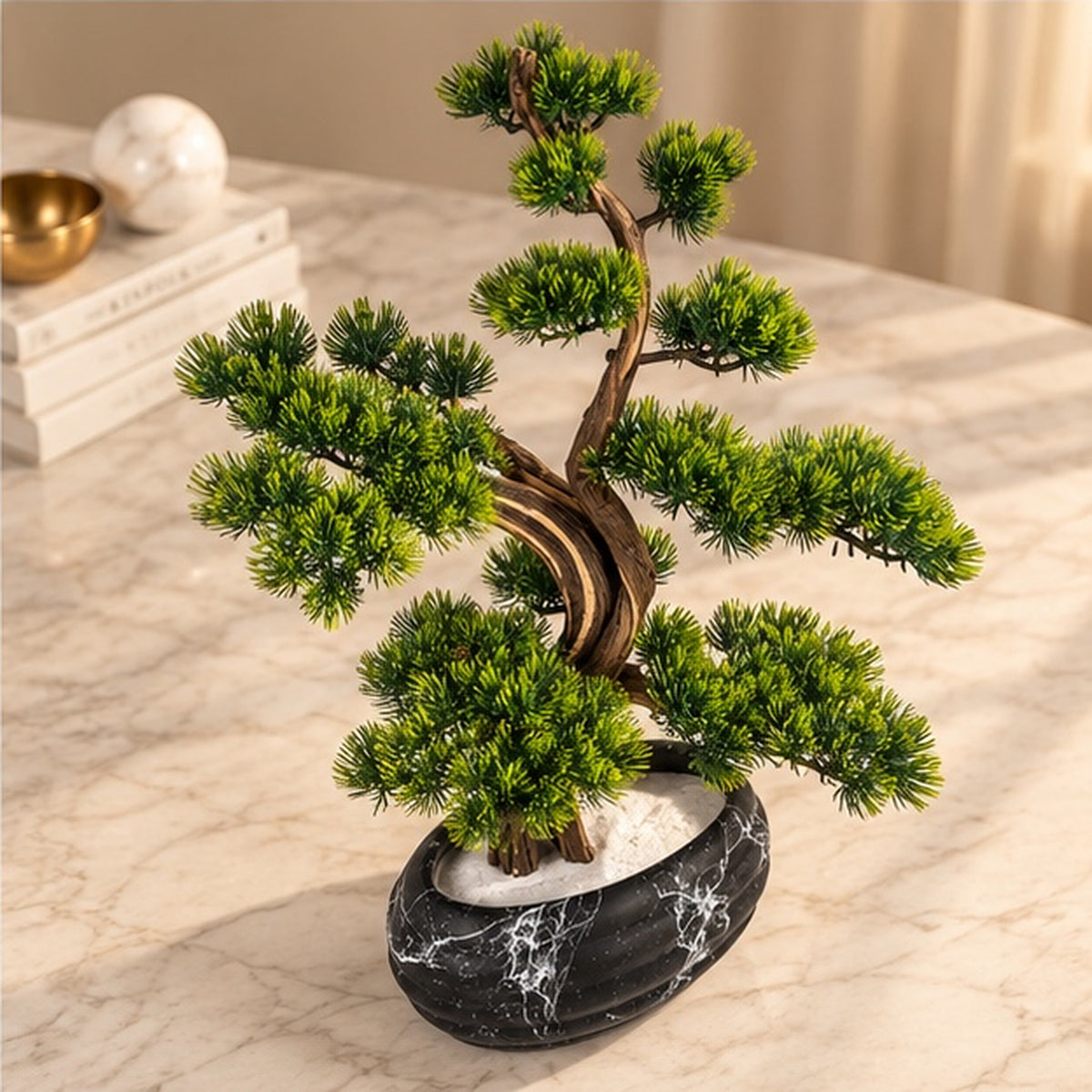 70 cm Premium Yapay Bonsai Ağacı – Seramik Saksılı